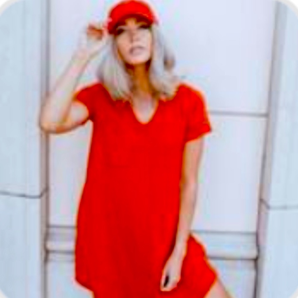 Cara Loren Margo Swing Dress Red